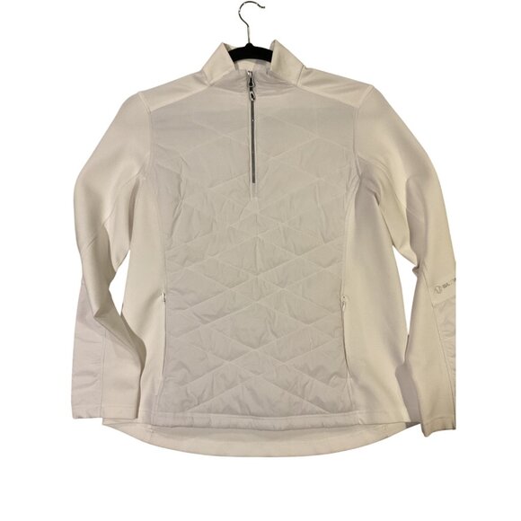 Marmot Womens White Quilted Half-Zip Pullover Jacket Size XL - Picture 1 of 13